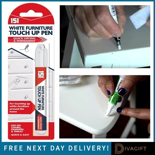 White furniture touch pen - white, up